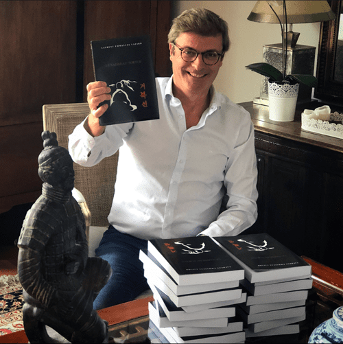 emmanuel laurent lazard avec son livre le vaisseau tortue